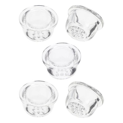 GLASS BOWL FOR SILICON PIPE REPLACEMENT BOWL NAIL DISH BMD155 - 5CT/ BAG